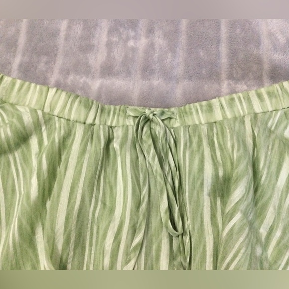 Lulus Light Green Striped Ruffled Mini Skort Size S - Picture 2 of 7